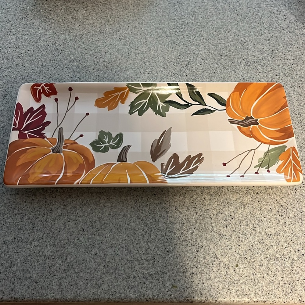 Kohl's Autumn Harvest Rectangular Platter - Multicolor